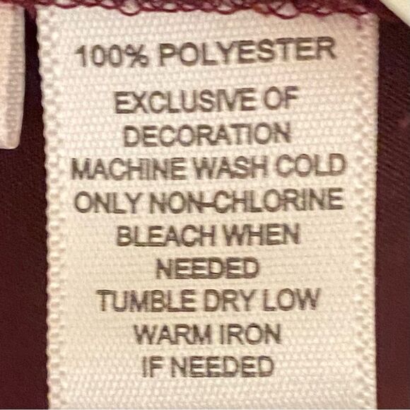 Ann Taylor Loft Wine Colored Sleeveless Tank Flower Embellished Womens Size SP - Picture 6 of 6